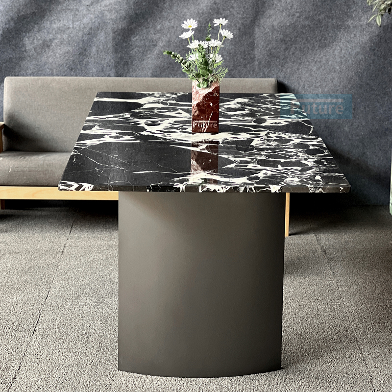 Calacatta Black Marble Dining Table