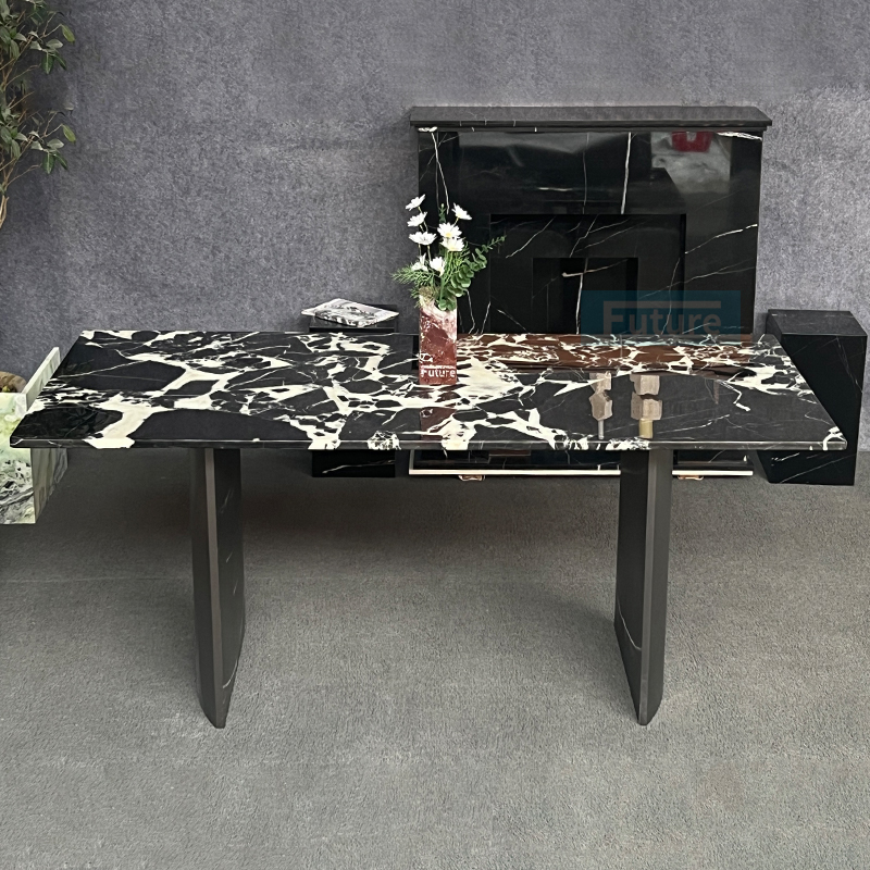 Calacatta Black Marble Dining Table