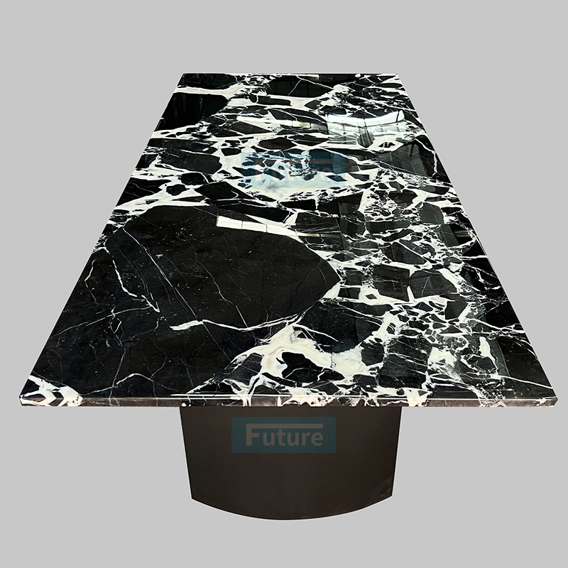 Calacatta Black Marble Dining Table