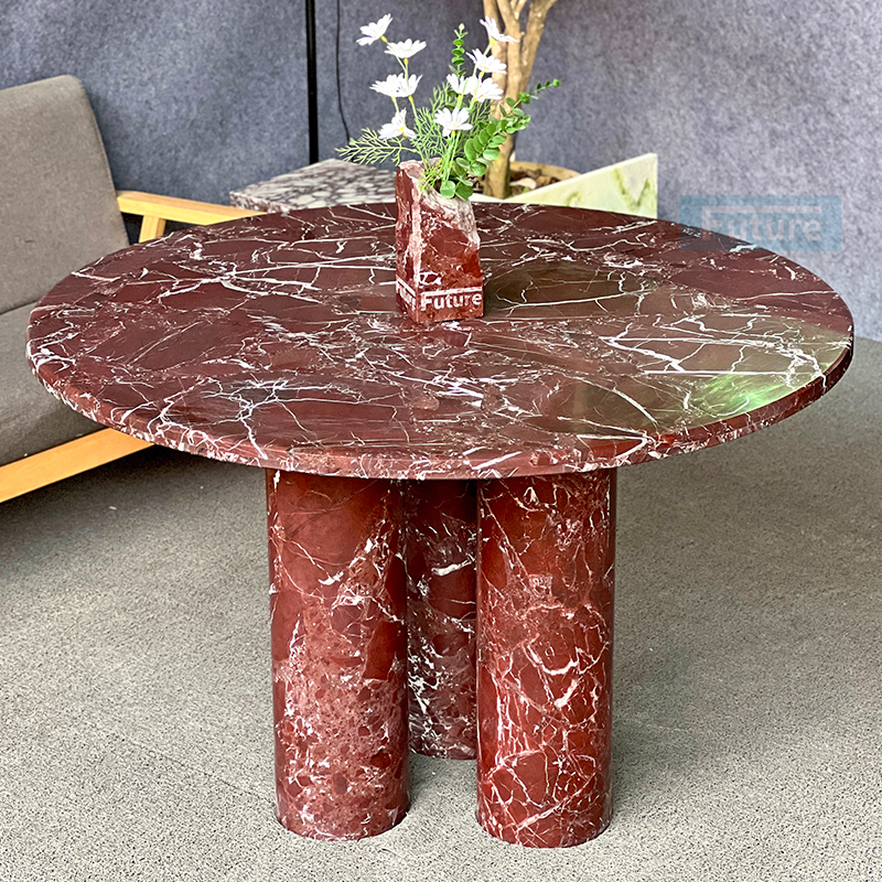 Luxury Modern Style Rosa Levanto Red Marble Dini