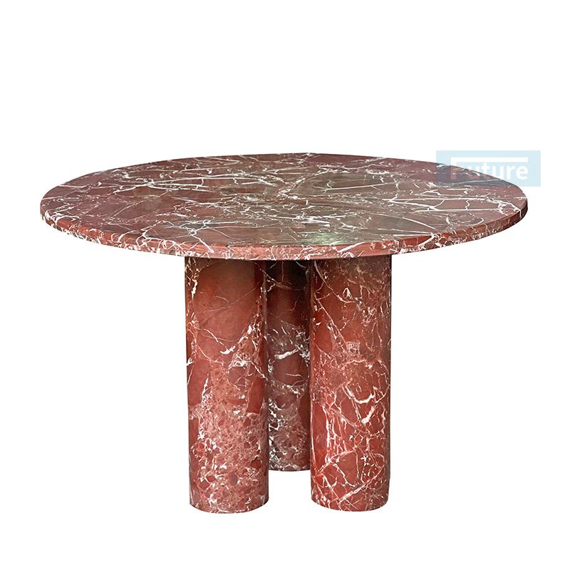 Rosa Levanto Red Marble Dining Table