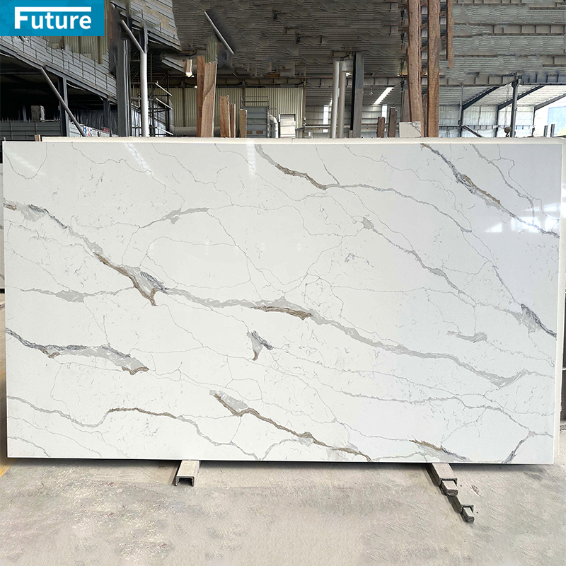 Luxury Wholesale Carrara White Quartz Artificial Marble Ston