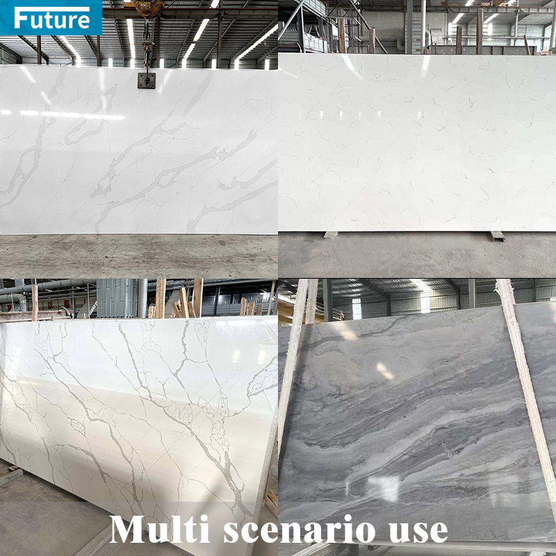artifical white quartz slab