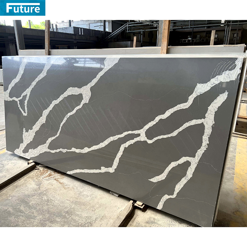 Luxury Wholesales Black Sparkling Artificial Quartz Slabs Bl
