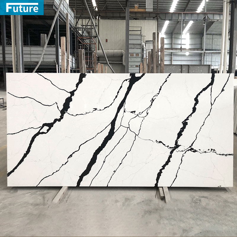 Modern Wholesale White Clear Calacatta Quartz Artificial Sto