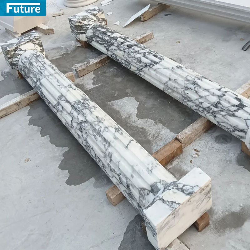 Customize Luxury Modern Interior Arabescato White Marble Rom