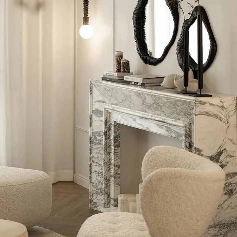 marble fireplace