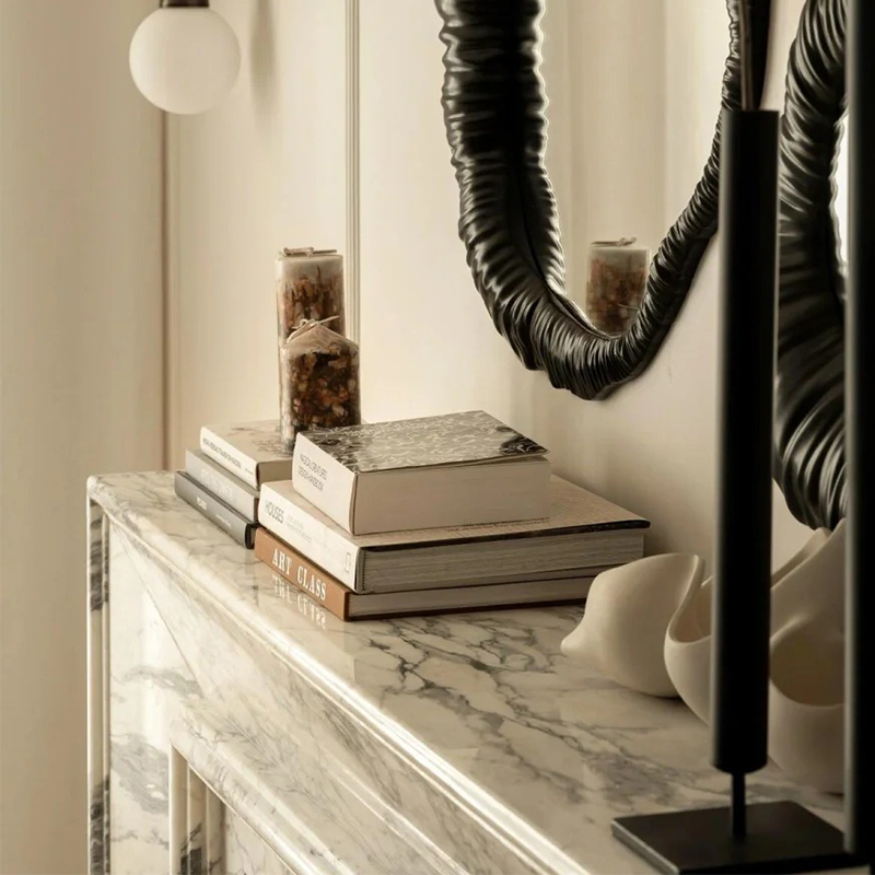 marble fireplace