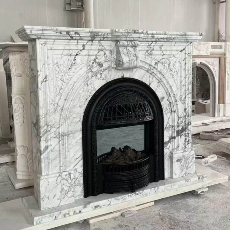 marble fireplace