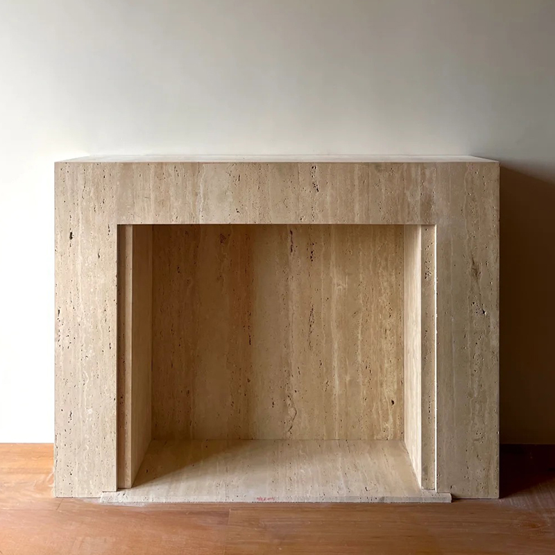 Travertine Fireplace
