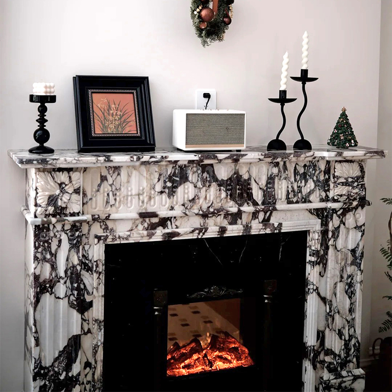 marble fireplace