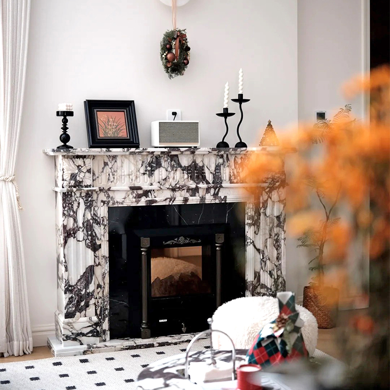 marble fireplace