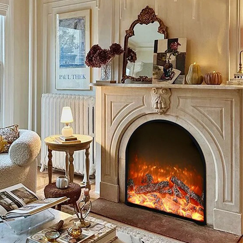 marble fireplace