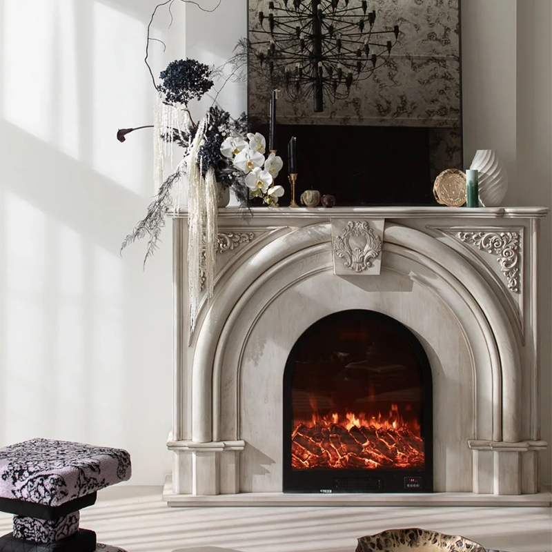 marble fireplace