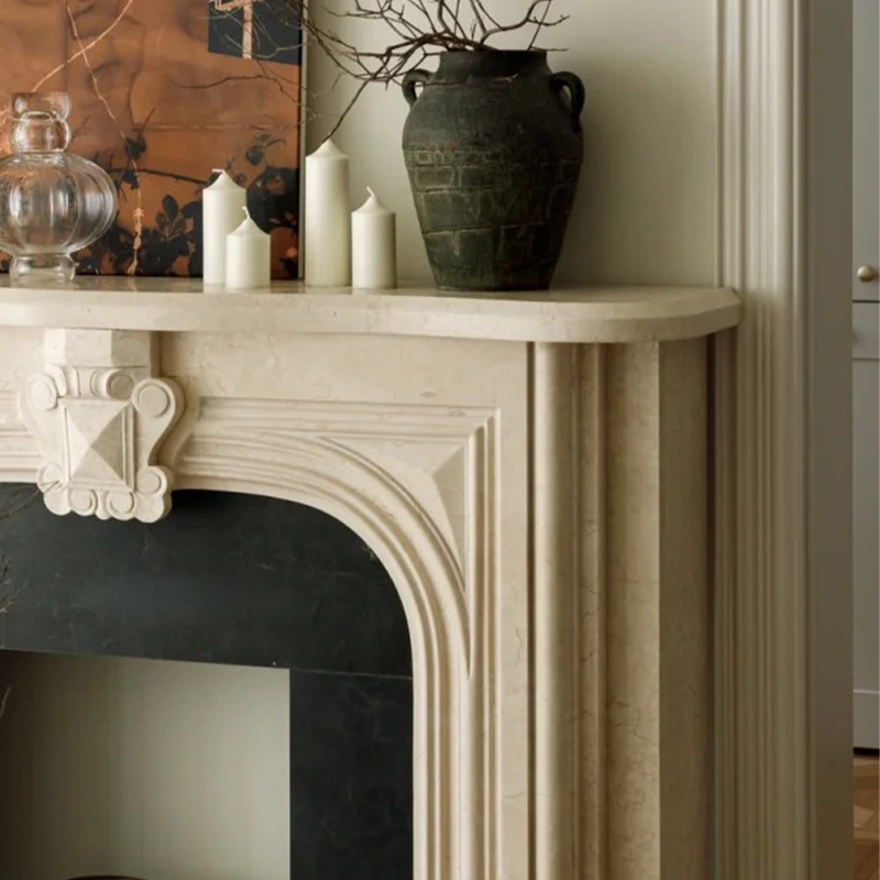 marble fireplace