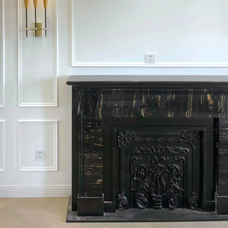 marble fireplace
