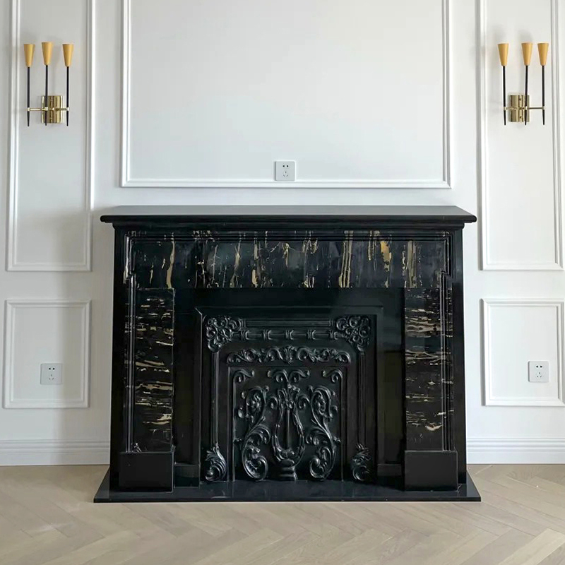 marble fireplace