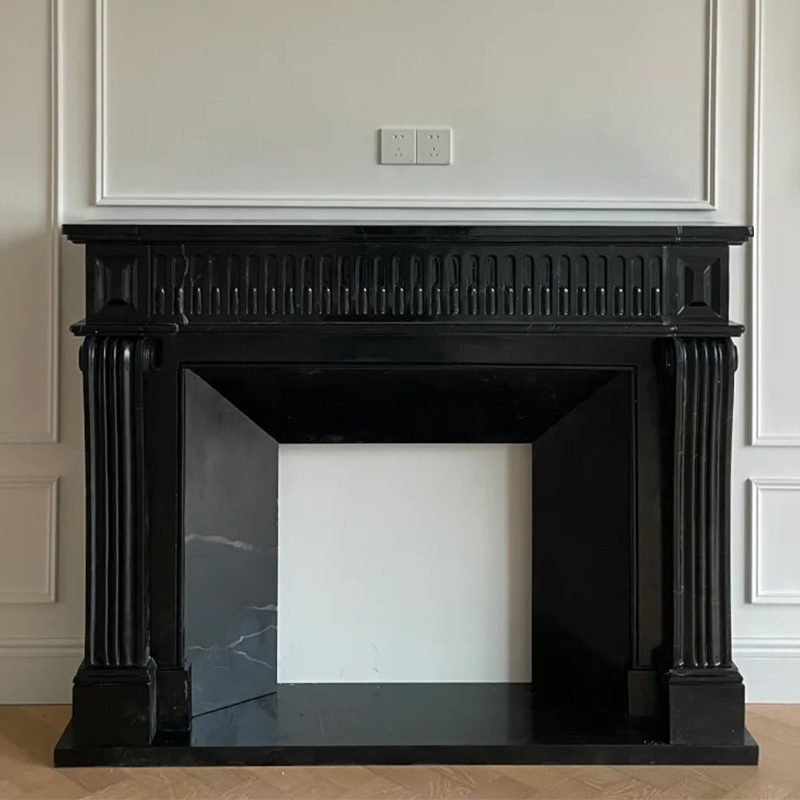 marble fireplace