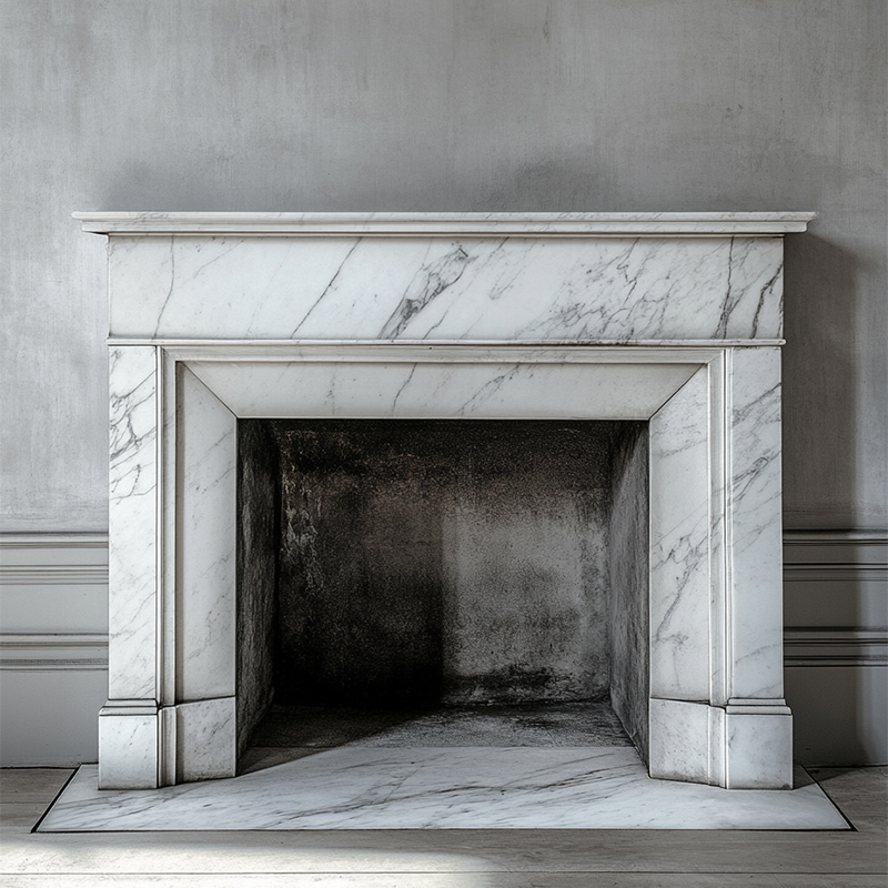 marble fireplace