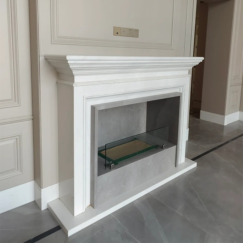 marble fireplace