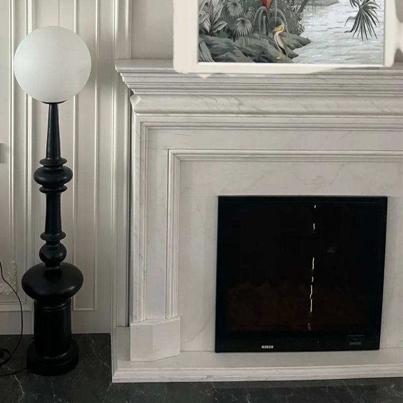 marble fireplace