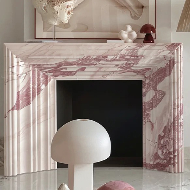 marble fireplace