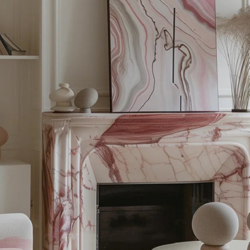 marble fireplace