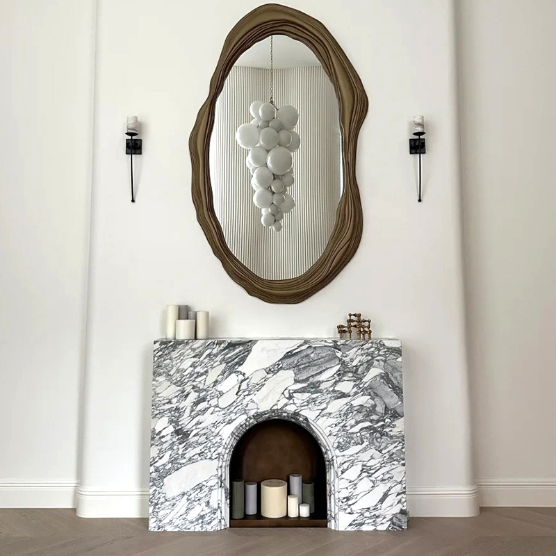 marble fireplace
