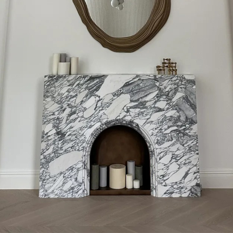 marble fireplace