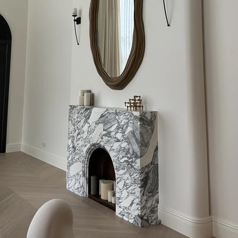 marble fireplace