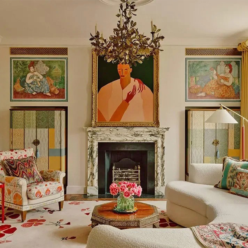 marble fireplace