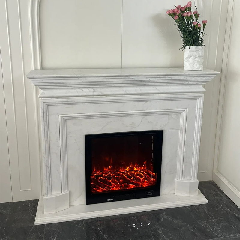 marble fireplace