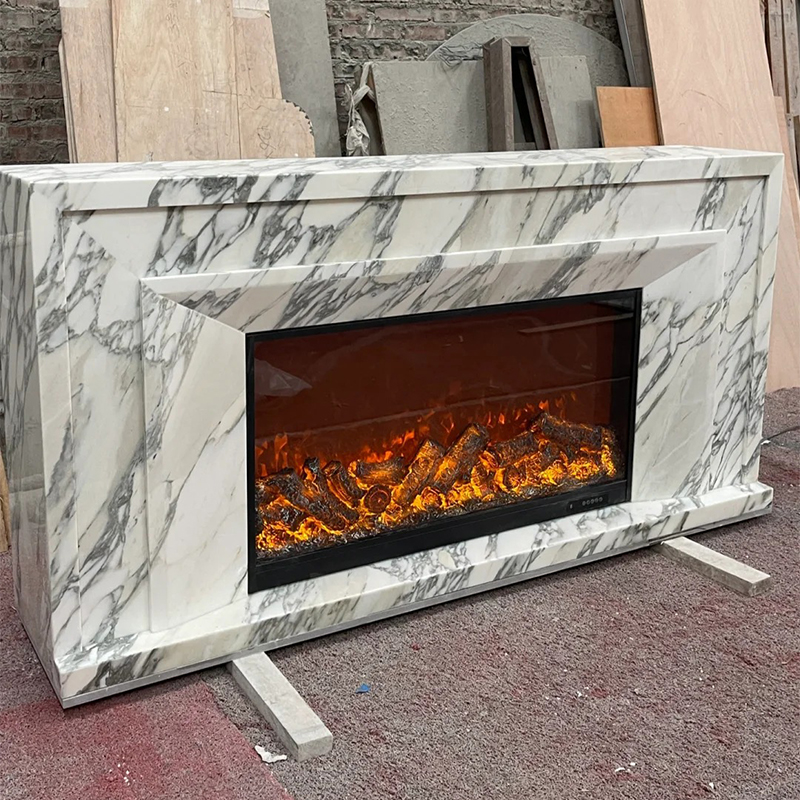 marble fireplace