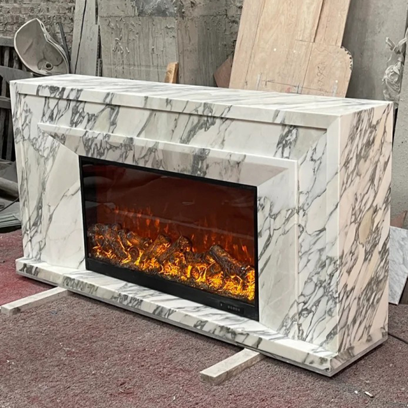 marble fireplace