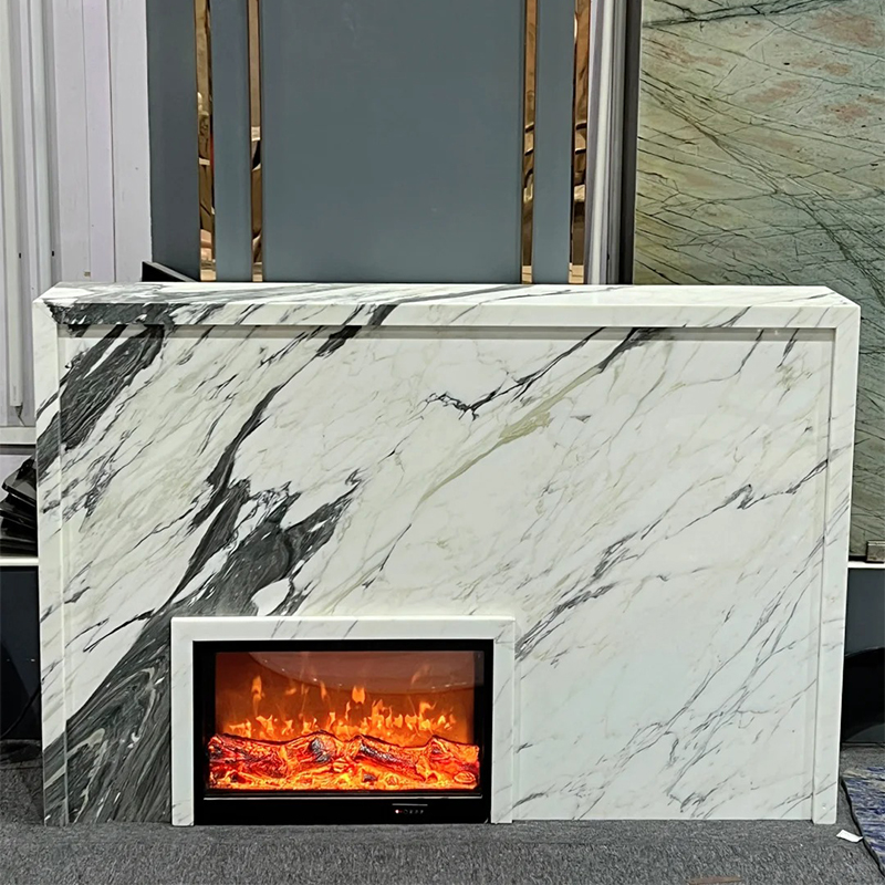 marble fireplace