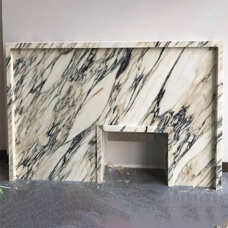 marble fireplace