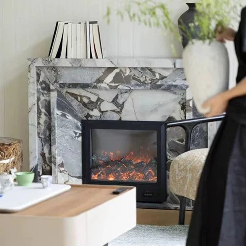 marble fireplace