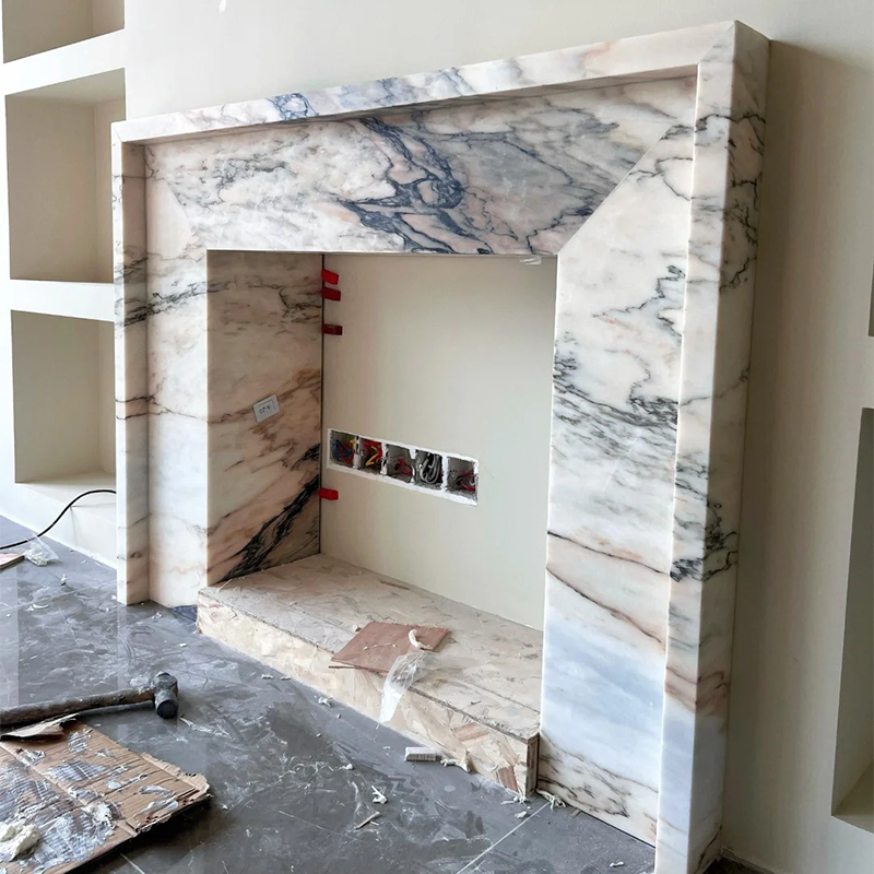 marble fireplace