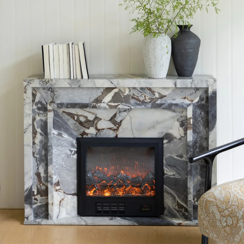 marble fireplace