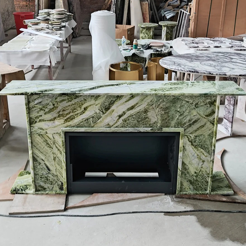 marble fireplace