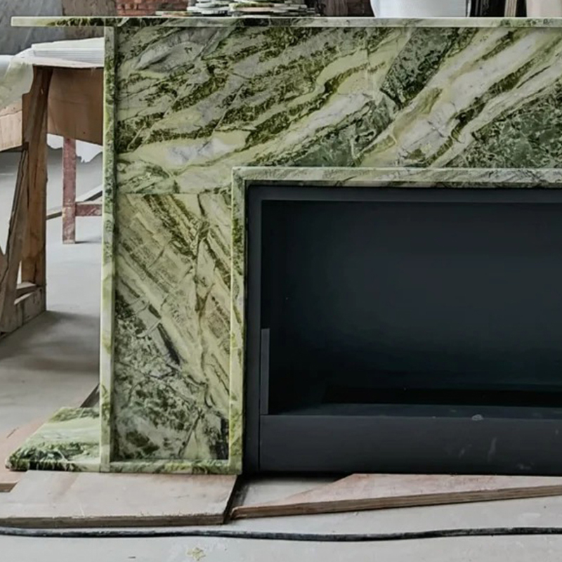marble fireplace