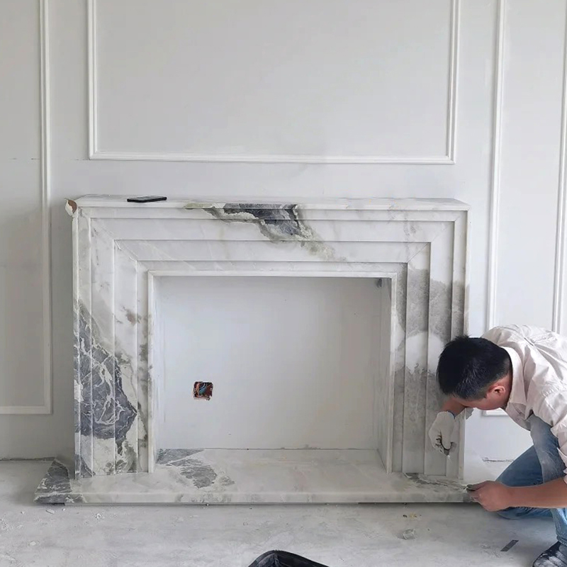 marble fireplace