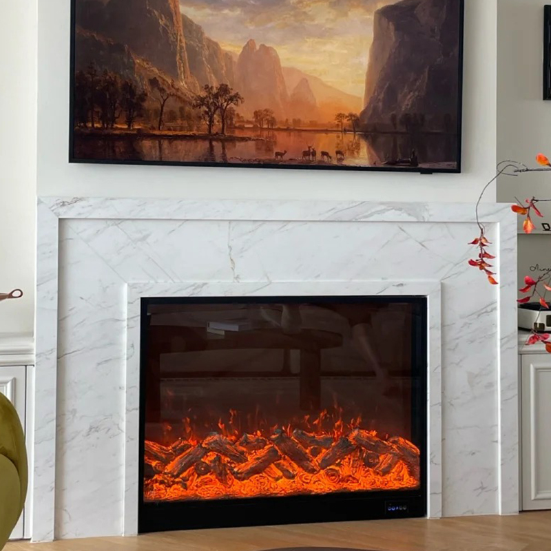 marble fireplace