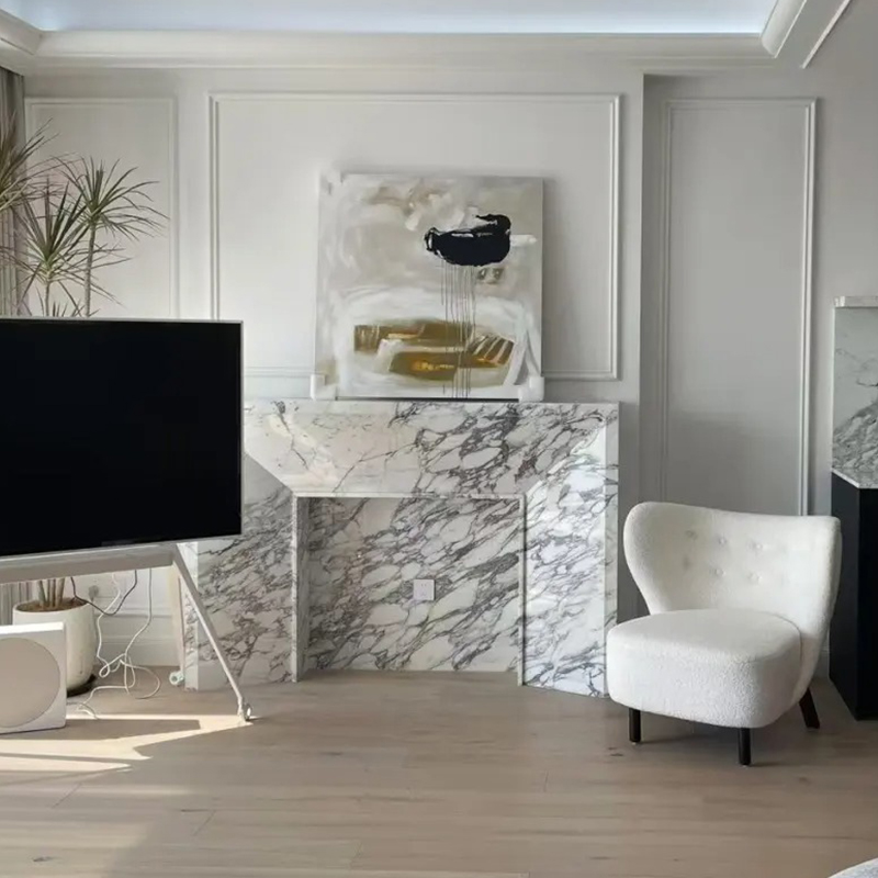 marble fireplace