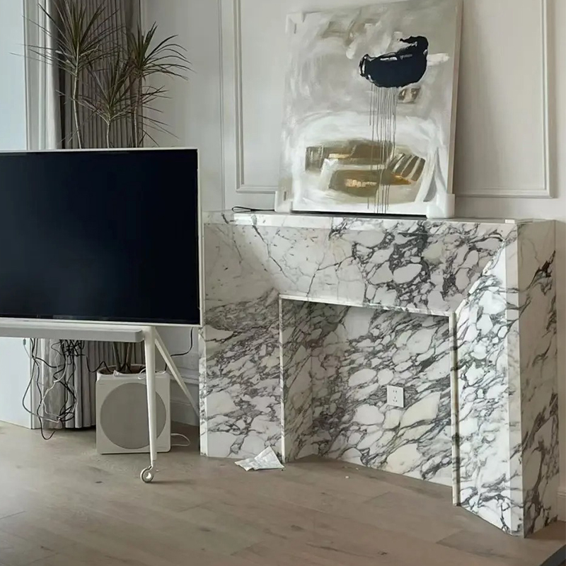 marble fireplace