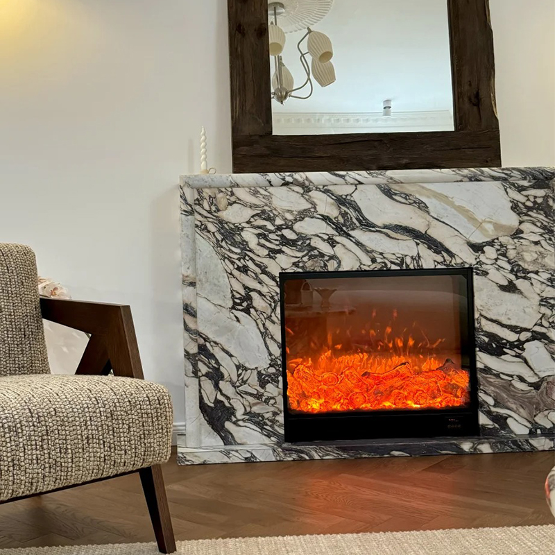 marble fireplace
