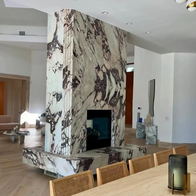 marble fireplace