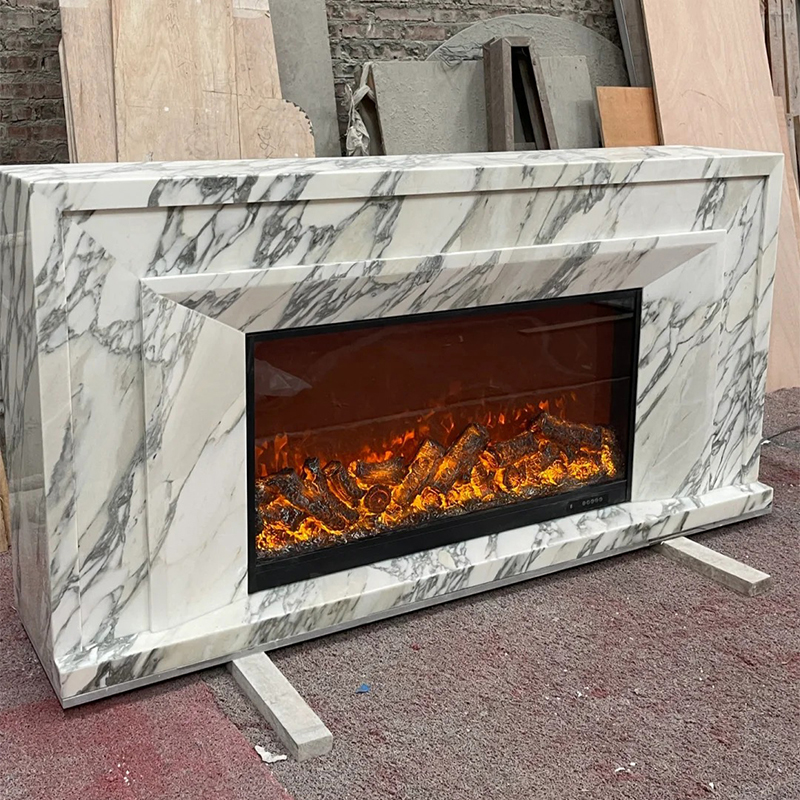 marble fireplace