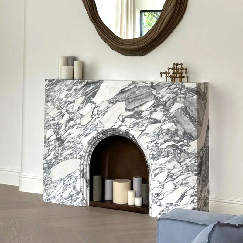 marble fireplace