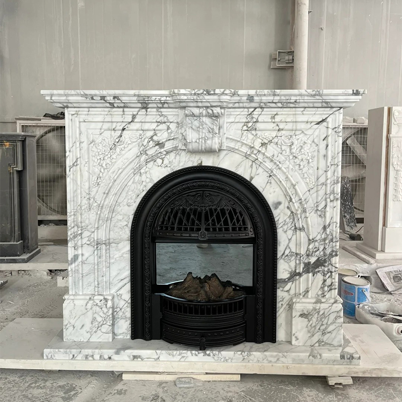 marble fireplace